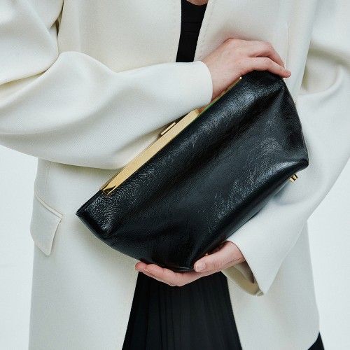Calfskin Envelope Bag, Hand-Held Bag Calfskin Envelope Bag, Hand-Held Bag